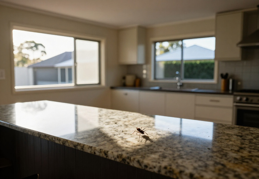Bathroom free of cockroaches after treatment